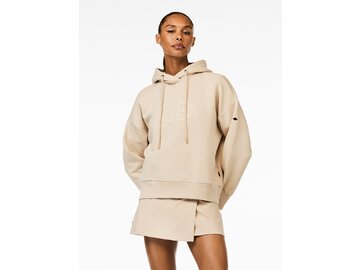 Mikina Goldbergh Harvard Hooded White Sand