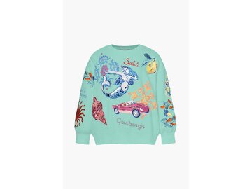 Mikina Goldbergh Seraphina Sweater Cool Turchese