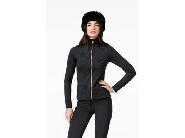 Mikina Goldbergh Yozora Full Zip Cardigan Black