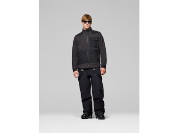 Mikina Norrona tamok warm³ Jacket Phantom/Caviar Black