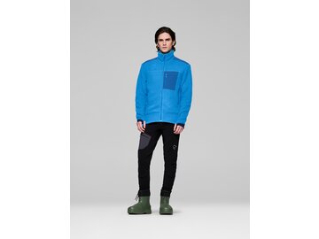 Mikina Norrona trollveggen warm³ Jacket Brilliant Blue/Dark Blue