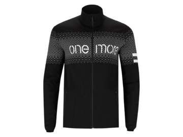 Mikina One More Sweater Full Zip Black/White