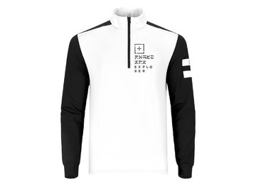 Mikina One more Turtleneck With Half Zip Explorer White/Black/White