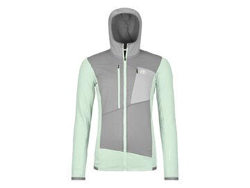 Mikina Ortovox Fleece Grid Hoody W Green Acid