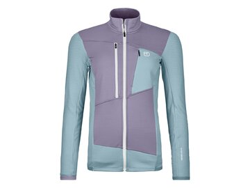 Mikina Ortovox Fleece Grid Jacket W Glacier Grey