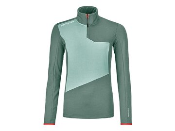 Mikina Ortovox Fleece Light Zip Neck W Arctic Grey