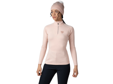Mikina Rossignol W Classique 1/2 Zip Powder Pink