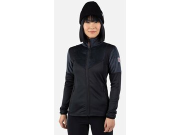 Mikina Rossignol W Diretta Fleece Fz Black