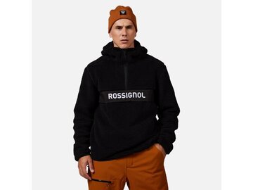 Mikina Rossignol Alltrack Anorak Fleece Black