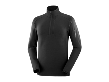 Pánska mikina Salomon Essential Ltwarm Hz Deep Black