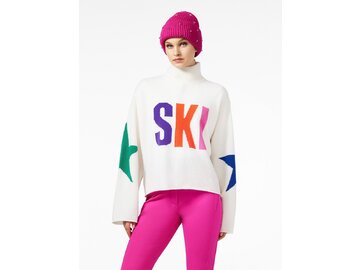 Sveter Goldbergh Calore Long Sleeve Knit Sweater White