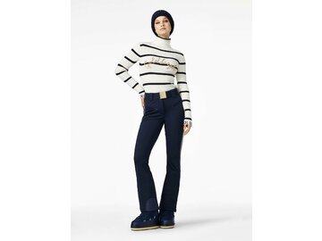 Sveter Goldbergh Mimi Long Sleeve Knit Sweater Breton Stripe Cream/Blue