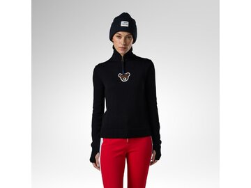 Sveter Rossignol W JCC Teddy Quarter Zip Sweater Black