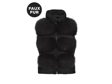 Vesta Goldbergh Chic Bodywarmer Faux Black