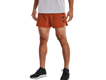 Pánske krátke nohavice Under Armour Speedpocket 5" Short Fox/Jet Gray