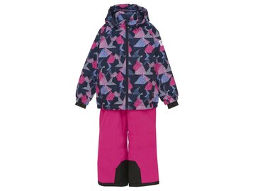 Detský overal Color Kids Ski Set AOP Pink Glo