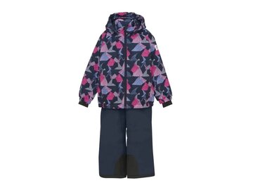 Detský overal Color Kids Ski Set AOP Pink Glo