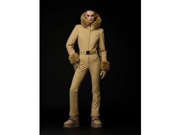 Overal Goldbergh Vita Ski Suit Faux Border Caramello
