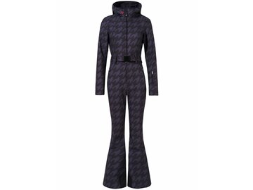 Overal Perfect Moment Tignes Ski Suit Houndstooth Black/Black