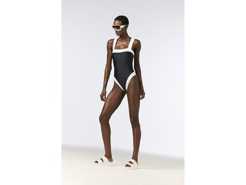 Plavky Goldbergh Hemera Bathing Suit Black/White