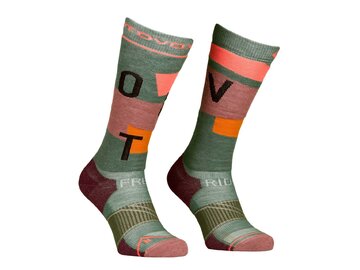 Lyžiarske ponožky Ortovox Freeride Long Socks Cozy W Wild Herbs