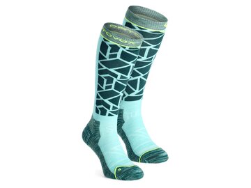 Lyžiarske ponožky Ortovox Ski Tour Compression Long Socks W Dark Pacific