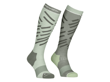 Lyžiarske ponožky Ortovox Ski Tour Long Socks W Green Acid