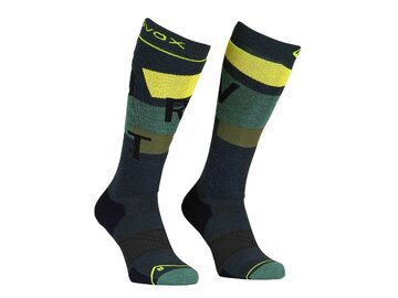 Lyžiarske ponožky Ortovox Freeride Long Socks Cozy Black Steel