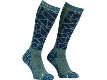 Lyžiarske ponožky Ortovox Ski Tour Compression Long Socks Deep Ocean
