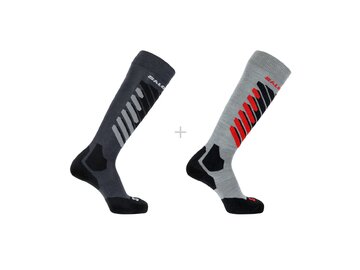 Ponožky Salomon S/ACCESS 2-PACK Anthracite/Light Grey