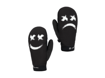 Lyžiarske rukavice Armada Carmel Windstopper Mitt Off White Smiley