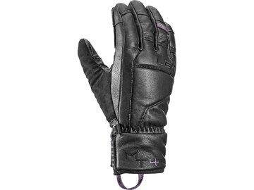 Lyžiarske rukavice Leki Montera Prime Women Black/Blackberry Gray