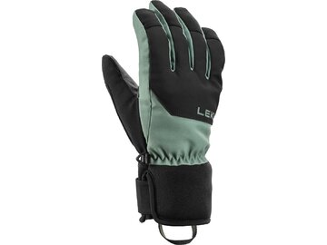 Lyžiarske rukavice Leki Bird Junior Black/Dusty Green