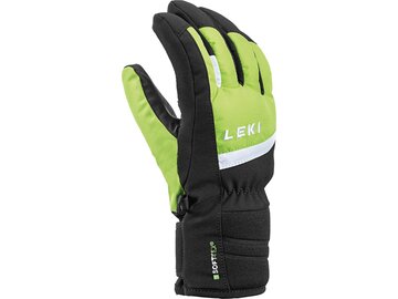 Detské rukavice Leki Max Junior Black/Lime/White