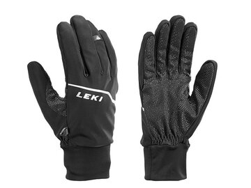 Bežecké rukavice Leki Tour Lite black/chrome/white