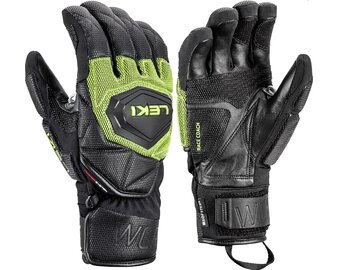 Rukavice Leki WCR Coach 3D Black-Ice Lemon