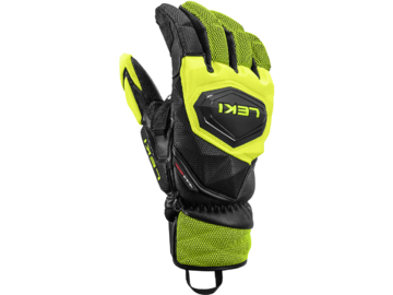 Lyžiarske rukavice Leki WCR Venom SL 3D Black/Ice Lemon