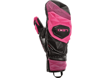 Lyžiarske rukavice Leki WCR Venom SL 3D Mitt Black/Pink