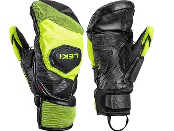 Rukavice Leki WCR Venom SL 3D Mitt Black-Ice Lemon