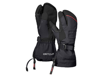 Dámske rukavice Ortovox W's Freeride 3 Finger Glove Black Raven