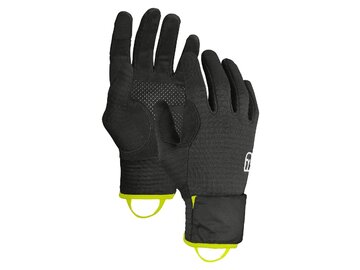 Pánske rukavice Ortovox Fleece Grid Cover Glove Black Raven