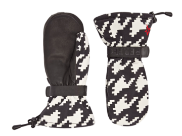 Rukavice Perfect Moment Davos Mitts Black/Snow White Houndstooth