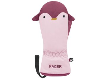 Lyžiarske rukavice Racer Babyprint 4 Pinguin Pink