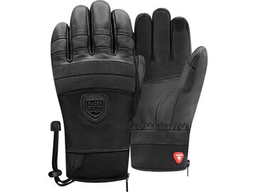 Lyžiarske rukavice Racer 90 Leather 3 Black/Black