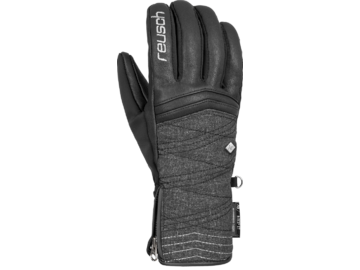 Lyžiarske rukavice Reusch Amelie R-tex XT Black / Black Melange / Silver