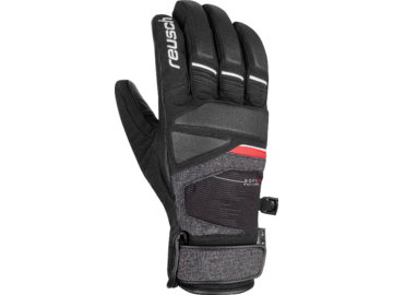 Rukavice Reusch Strom R-TEX XT Black/Black Melange/Fire Red