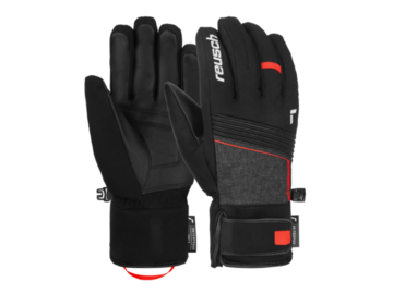 Rukavice Reusch Louis R-TEX® XT Black/Black Melange/Fire Red