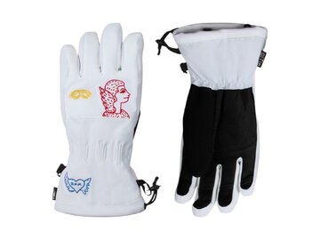 Lyžiarske rukavice Rossignol W JCC Ski Gloves R-Shell Dry White