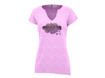 Tričko Crazy Idea T-Shirt Mandala Aurora