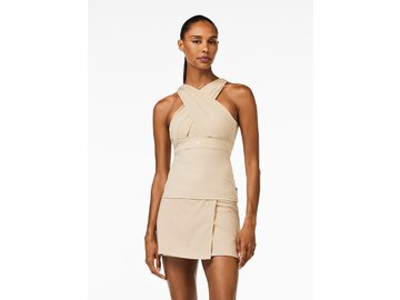 Tričko Goldbergh Art Tank Top White Sand